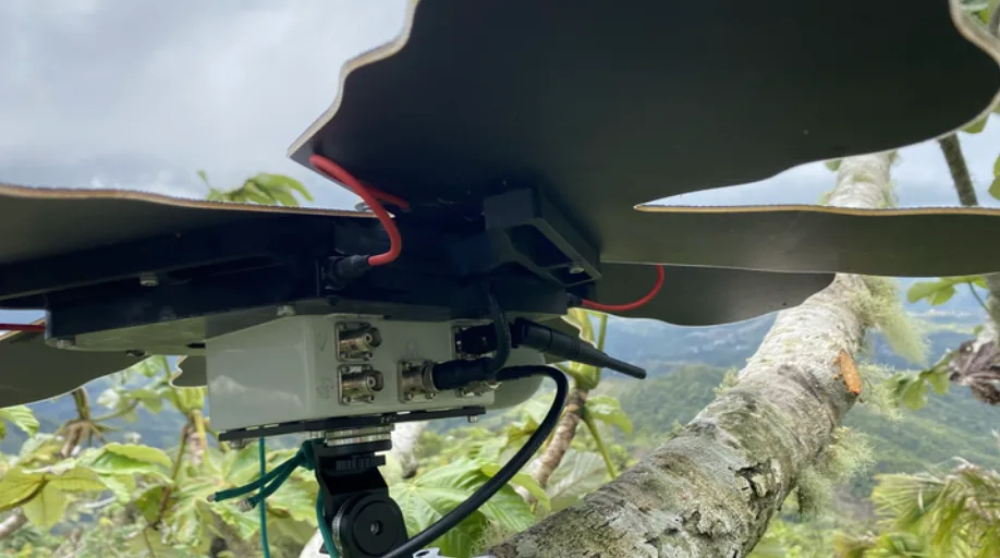 Securely place the Guardian device into the solar panel frame